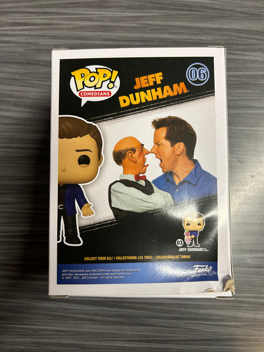 Funko POP! Comedians: Jeff Dunham And Walter[Blue Jacket](Jeff Dunham Exclusive)(Damaged Box*) #06