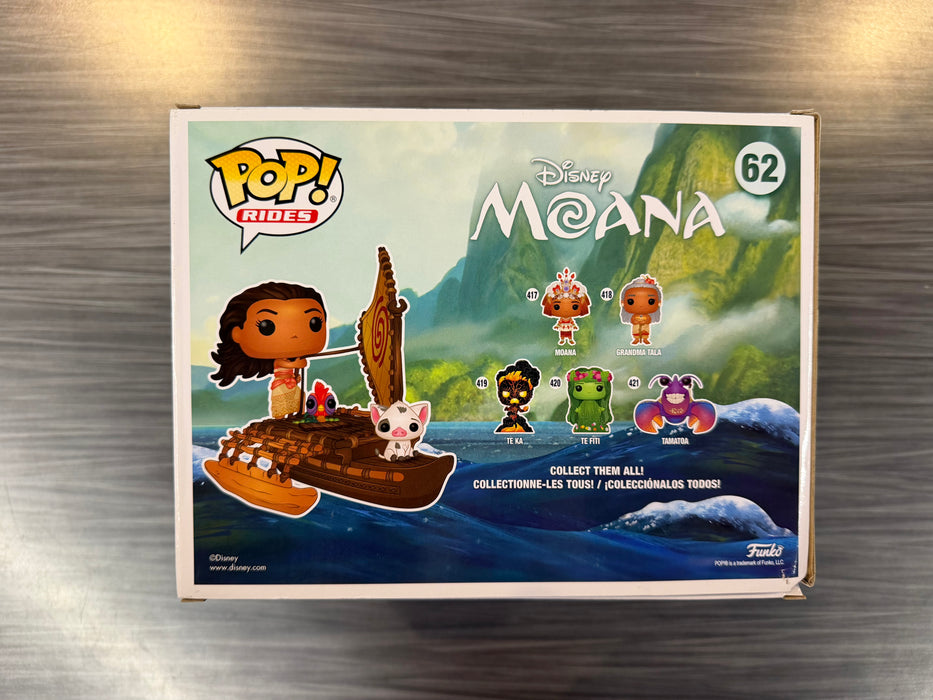 Funko POP Rides! Moana & Pua on Boat (2019 SDCC)(Damaged Box) #62