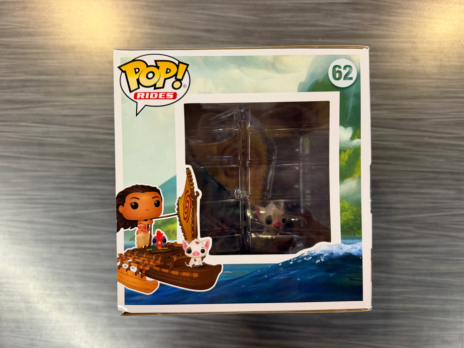 Funko POP Rides! Moana & Pua on Boat (2019 SDCC)(Damaged Box) #62