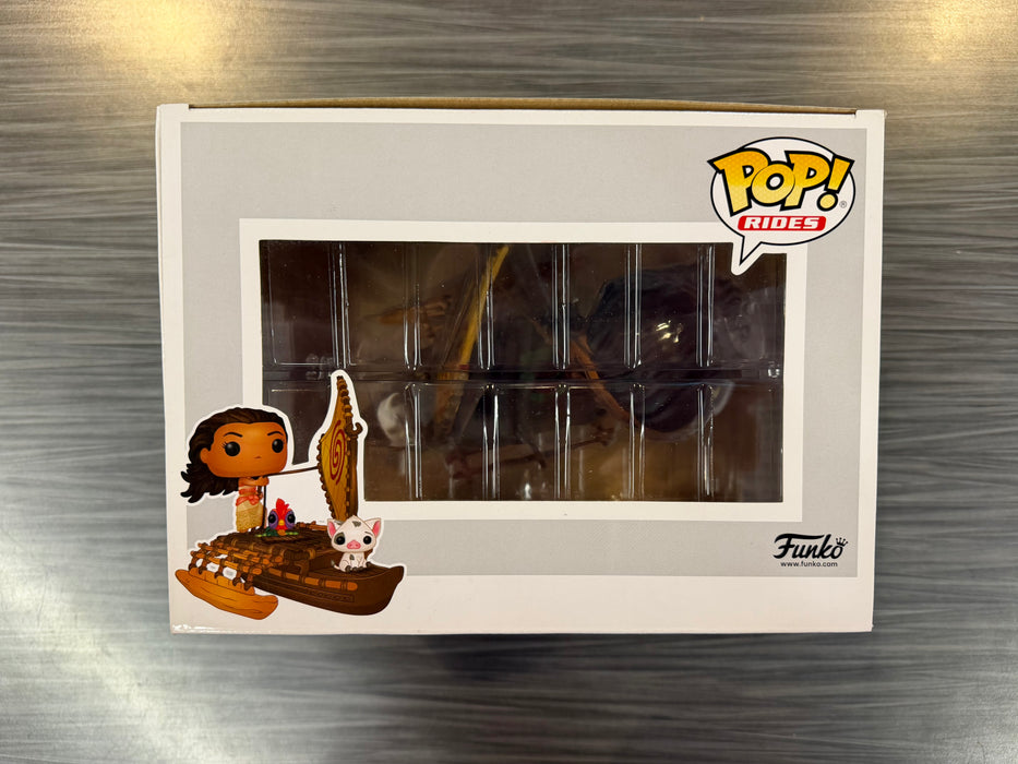 Funko POP Rides! Moana & Pua on Boat (2019 SDCC)(Damaged Box) #62