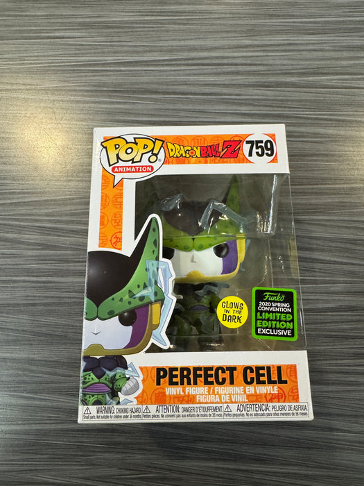 Funko POP! Animation: Dragon Ball Z - Perfect Cell (GiTD)(2020 Spring Convention)(Damaged Box*) #759