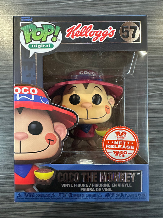 Funko POP! Digital: Kellogg's - Coco The Monkey (NFT Release)(1640 PCS)(Damaged Box) #57