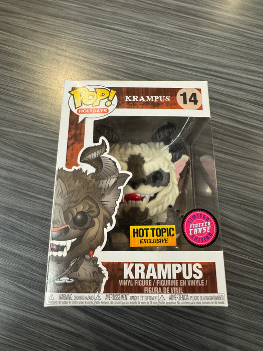 Funko POP! Holiday: Krampus (Hot Topic)(Flocked)(CHASE)(Damaged Box) #14