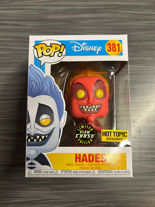 Funko POP! Disney: Hades (Hot Topic)(CHASE Glow)(Damaged Box) #381