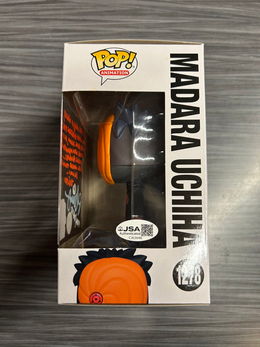 Funko POP! Animation: Naturo Shippuden - Madara Uchiha (Dragons Trading)(GiTD)(Signed/Michael Yurchak/JSA)(Damaged Box) #1278