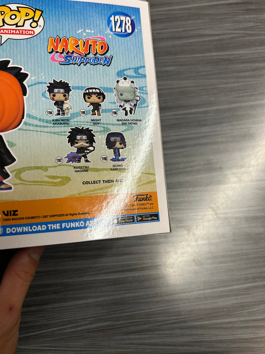 Funko POP! Animation: Naturo Shippuden - Madara Uchiha (Dragons Trading)(GiTD)(Signed/Michael Yurchak/JSA)(Damaged Box) #1278