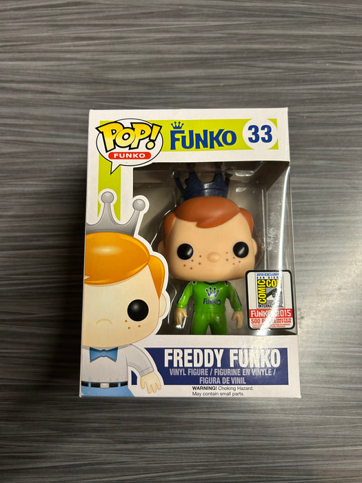 Funko POP! Funko: Freddy Funko [Talladega Nights Green] (2015 SDCC 500 PCS)(Damaged Box) #33
