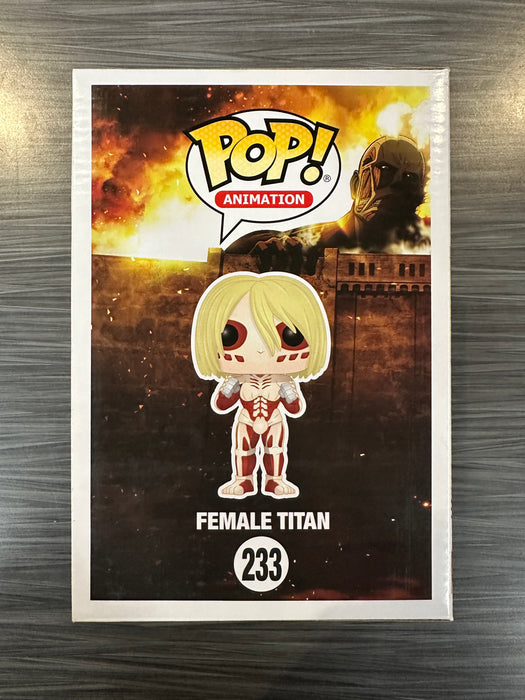 Funko POP! Animation: Attack on Titan - Female Titan (Signed/Lauren Landa/PSA)(OG Collectibles)(Damaged Box) #233