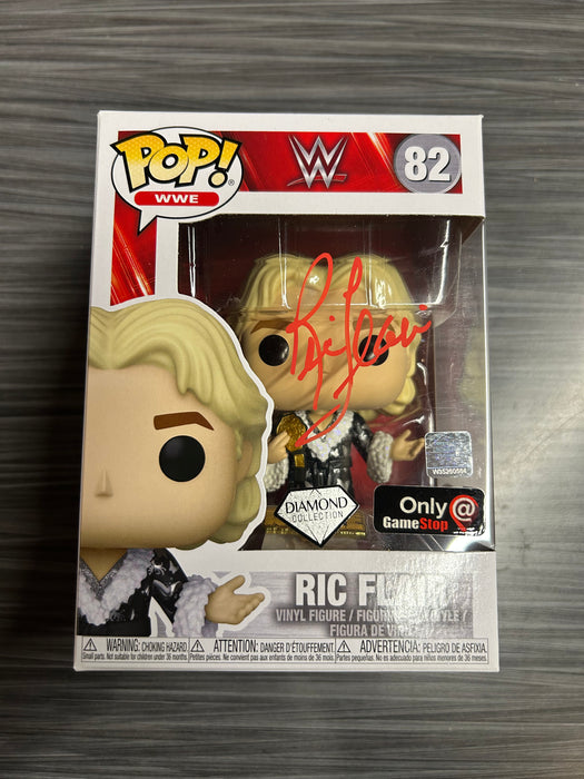 Funko POP! WWE: Ric Flair [Diamond](GameStop)(Signed/Ric Flair/PSA) #82