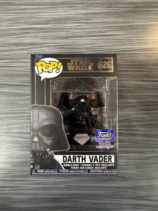 Funko POP! Star Wars: Darth Vader (Diamond)(Funko Hollywood)(Damaged Box) #626