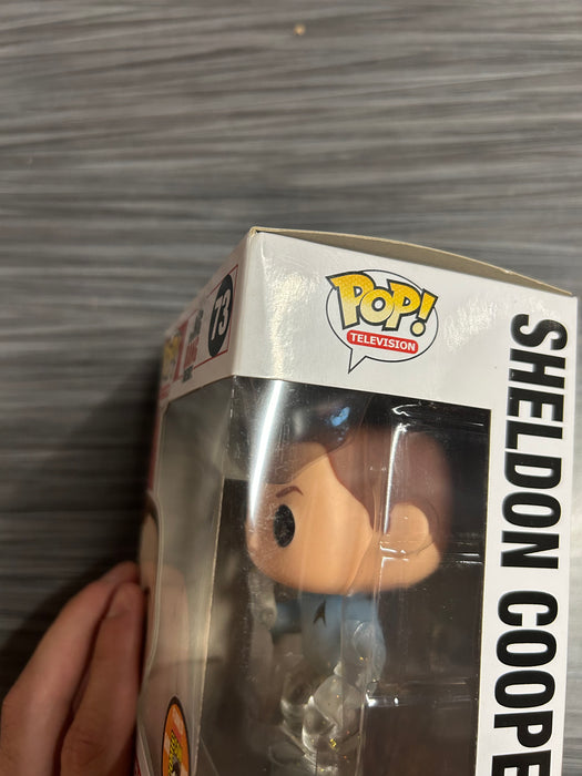 Funko POP! Television: The Big Bang Theory - Sheldon Cooper [Star Trek Transporting] (2013 SDCC 1008 PCS)(Damaged Box*) #73