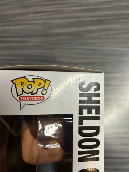 Funko POP! Television: The Big Bang Theory - Sheldon Cooper [Star Trek Transporting] (2013 SDCC 1008 PCS)(Damaged Box*) #73