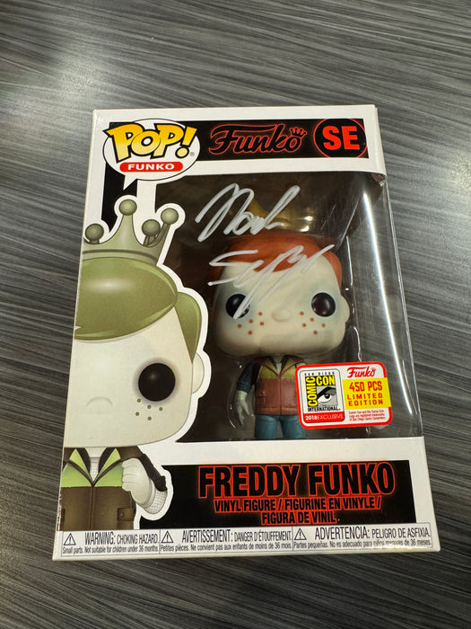 Funko POP! Freddy Funko As Upside Down Will (2018 SDCC)(450 PCS)(Signed/Noah Schnapp/JSA) #SE