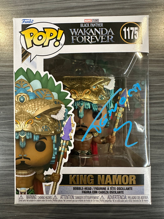 Funko POP! Marvel: Black Panther Wakanda Forever - King Namor (Signature/Tenoch Huerta/Swau)(Damaged Box) #1175