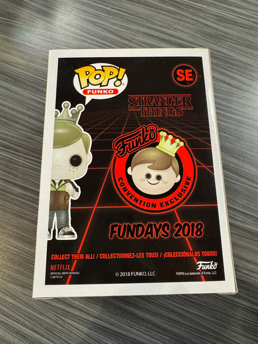 Funko POP! Freddy Funko As Upside Down Will (2018 SDCC)(450 PCS)(Signed/Noah Schnapp/JSA) #SE