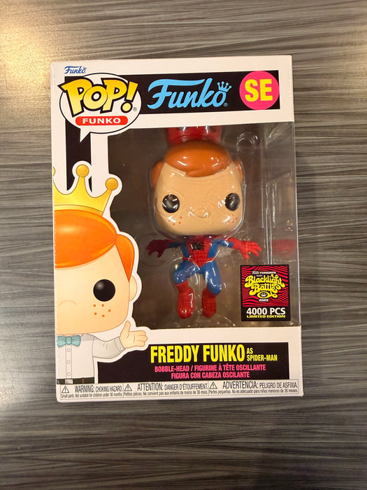 Funko POP! Funko: Freddy Funko As Spider-Man (Blacklight Battle)(4000PCS)(Damaged Box) [B] #SE