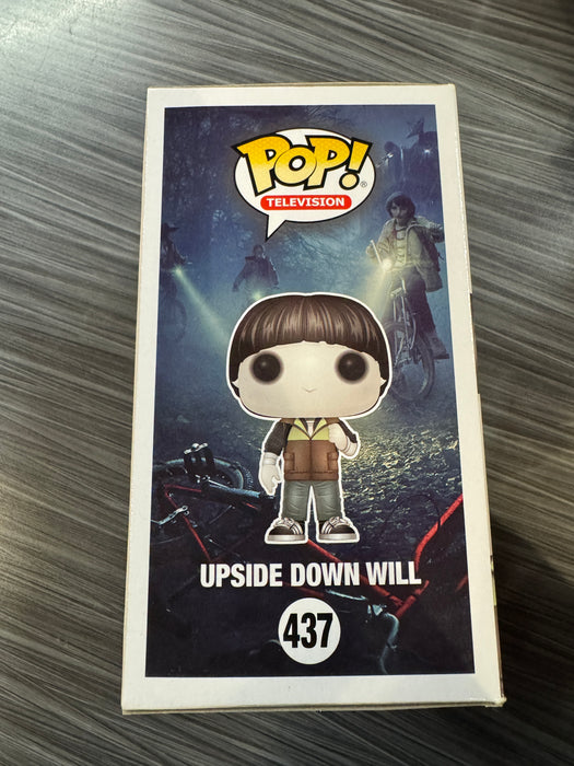 Funko POP! Television: Stranger Things - Upside Down Will (ThinkGeek)(Signed/Noah Schnapp/JSA)(Damaged Box) #437