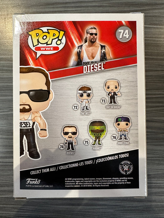 Funko POP! WWE: Diesel (Signed/Kevin Nash/JSA)(Damaged Box) #74
