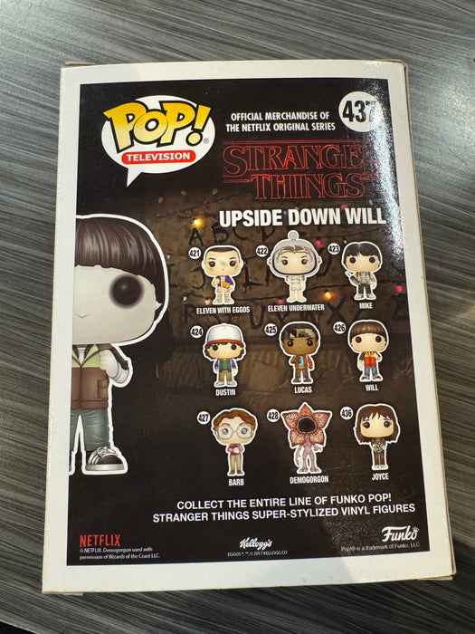 Funko POP! Television: Stranger Things - Upside Down Will (ThinkGeek)(Signed/Noah Schnapp/JSA)(Damaged Box) #437