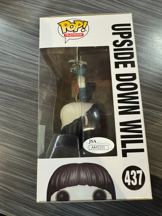 Funko POP! Television: Stranger Things - Upside Down Will (ThinkGeek)(Signed/Noah Schnapp/JSA)(Damaged Box) #437