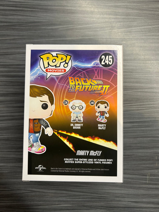 Funko POP! Movies: Back To The Future - Marty Mcfly (FUN Missing Sticker )(Damaged Box) #245