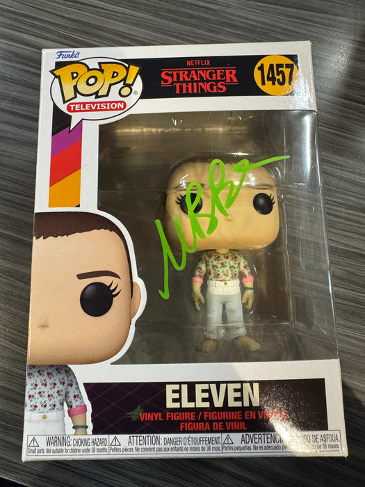 Funko POP! Stranger Things: Eleven (Signed/Millie Bobby Brown /JSA)(Damaged Box) #1457