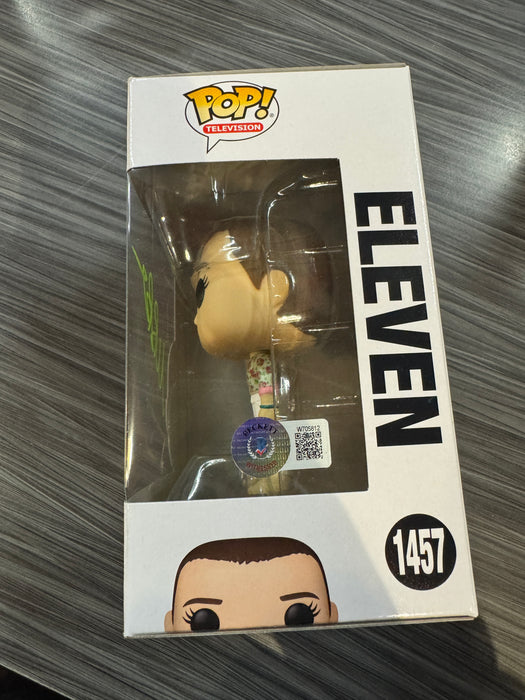 Funko POP! Stranger Things: Eleven (Signed/Millie Bobby Brown /JSA)(Damaged Box) #1457
