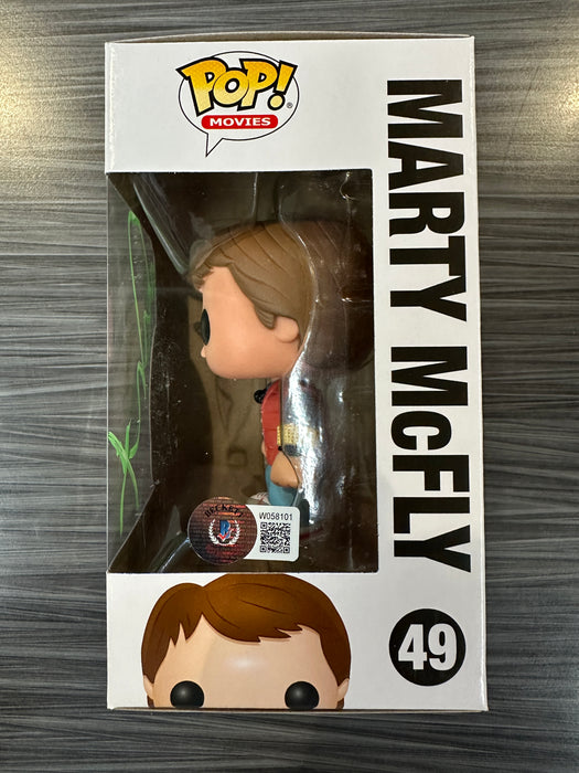 Funko POP! Movies: Back To The Future - Marty Mcfly (Signed/Michael J. Fox/Beckett)(Damaged Box) #49