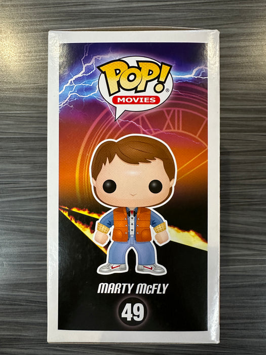 Funko POP! Movies: Back To The Future - Marty Mcfly (Signed/Michael J. Fox/Beckett)(Damaged Box) #49