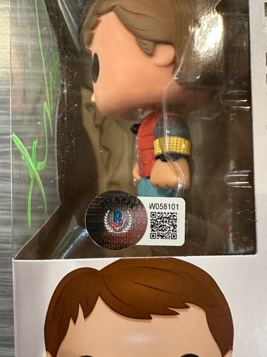 Funko POP! Movies: Back To The Future - Marty Mcfly (Signed/Michael J. Fox/Beckett)(Damaged Box) #49