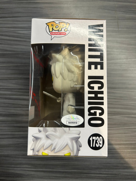 Funko POP! Animation: Bleach - White Ichigo (AAA)(Signed/Johnny Yong Bosch/JSA)(Damaged Box) #1739