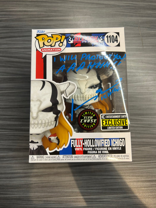 Funko POP! Animation: Bleach - Fully-Hollowfied Ichigo (Entertainment Earth)(GiTD)(CHASE)(Signed/Johnny Yong Bosch/JSA) #1104