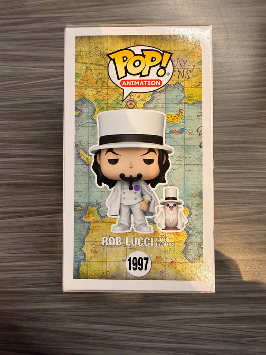 Funko POP! Animation: One Piece - Rob Lucci w/ Hattori (Funko Sticker/Toy Temple)(Signed/Jason Liebrecht/JSA) #1997