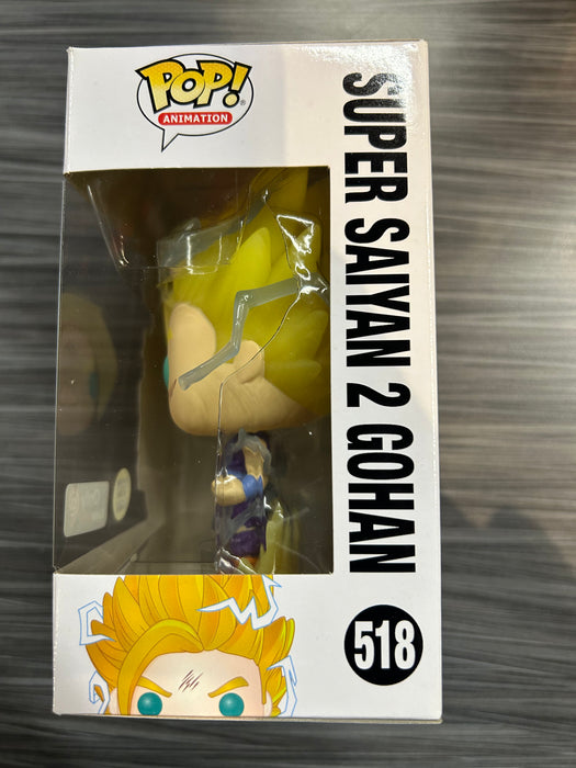 Funko POP! Animation: Dragon Ball Z - Super Saiyan 2 Gohan (GiTD)(GameStop)(Damaged Box) #518