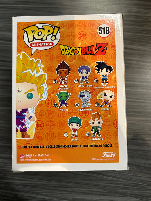 Funko POP! Animation: Dragon Ball Z - Super Saiyan 2 Gohan (GiTD)(GameStop)(Damaged Box) #518