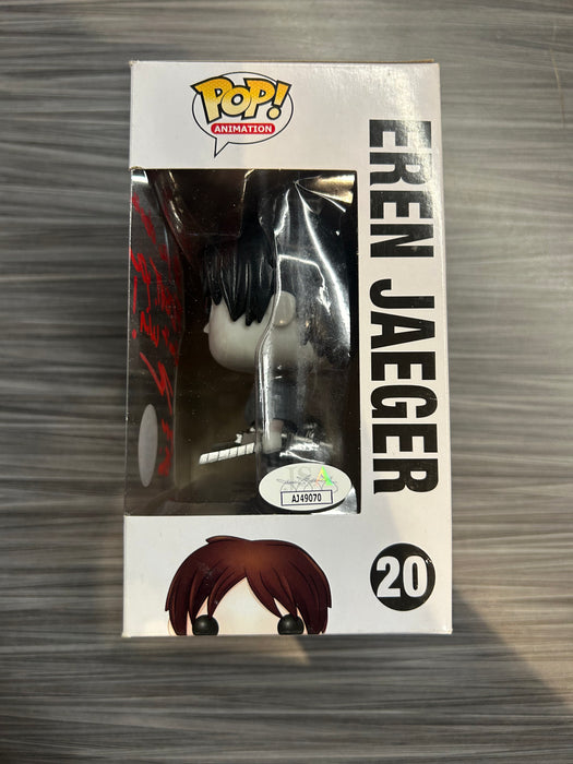 Funko POP! Animation: Attack on Titan - Eren Jaeger (Bait)(Signed/Bryce Papenbrook/JSA)(Damaged Box*) #20