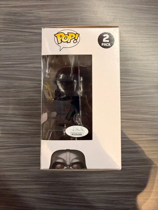 Funko POP! Star Wars: Obi-Wan Kenobi & Darth Vader (Target)(Signed/Ewan McGregor & Hayden Christensen/JSA) [2-Pack]