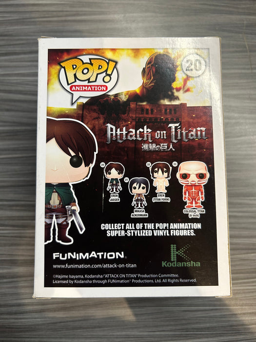 Funko POP! Animation: Attack on Titan - Eren Jaeger (Bait)(Signed/Bryce Papenbrook/JSA)(Damaged Box*) #20