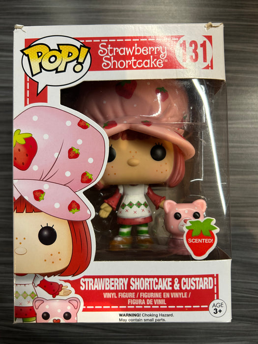 Funko POP! Strawberry Shortcake: Strawberry Shortcake & Custard (Scented)(Damaged Box*) #131