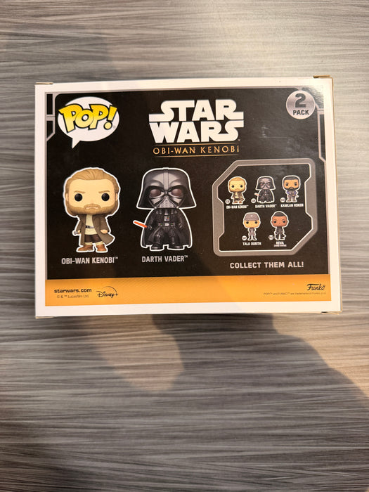 Funko POP! Star Wars: Obi-Wan Kenobi & Darth Vader (Target)(Signed/Ewan McGregor & Hayden Christensen/JSA) [2-Pack]