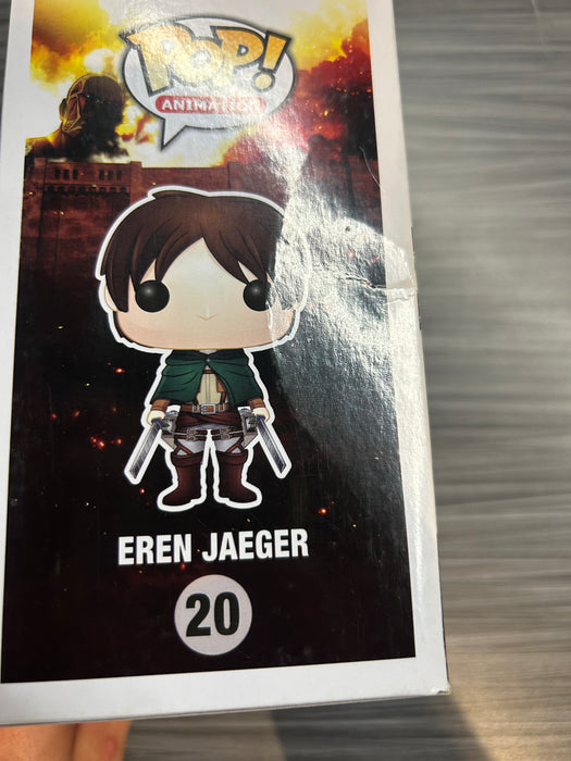 Funko POP! Animation: Attack on Titan - Eren Jaeger (Bait)(Signed/Bryce Papenbrook/JSA)(Damaged Box*) #20