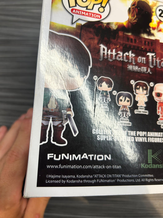 Funko POP! Animation: Attack on Titan - Eren Jaeger (Bait)(Signed/Bryce Papenbrook/JSA)(Damaged Box*) #20