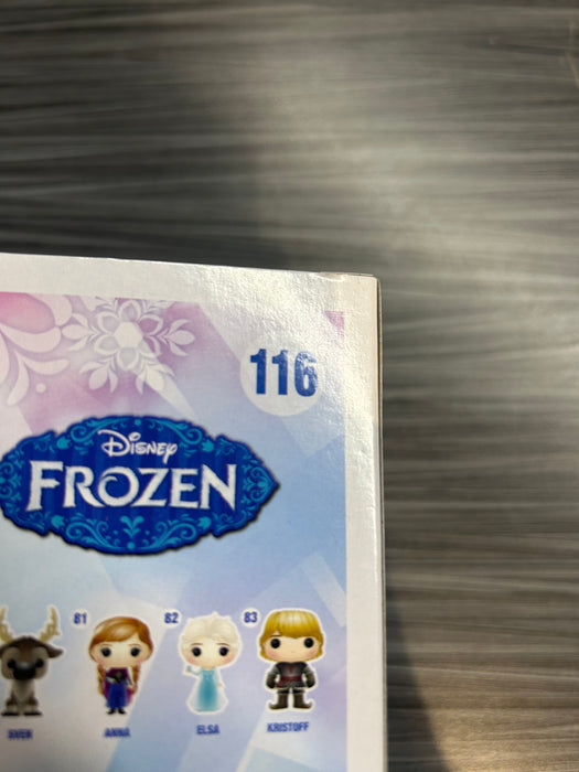 Funko POP! Disney: Frozen - Young Elsa (Signed/Eva Bella/7 BAP 150 PCS/JSA)(Damaged Box) #116