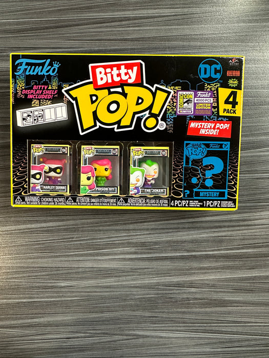 Funko Bitty POP! DC: Harley Quinn/Poison Ivy/The Joker - Series 3 4-Pack (2023 SDCC/4000 PCS)