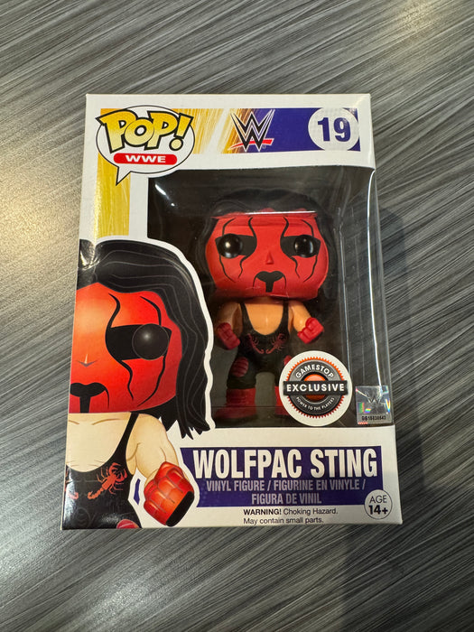 Funko POP! WWE: Wolfpac Sting (GameStop)(Damaged Box)  #19