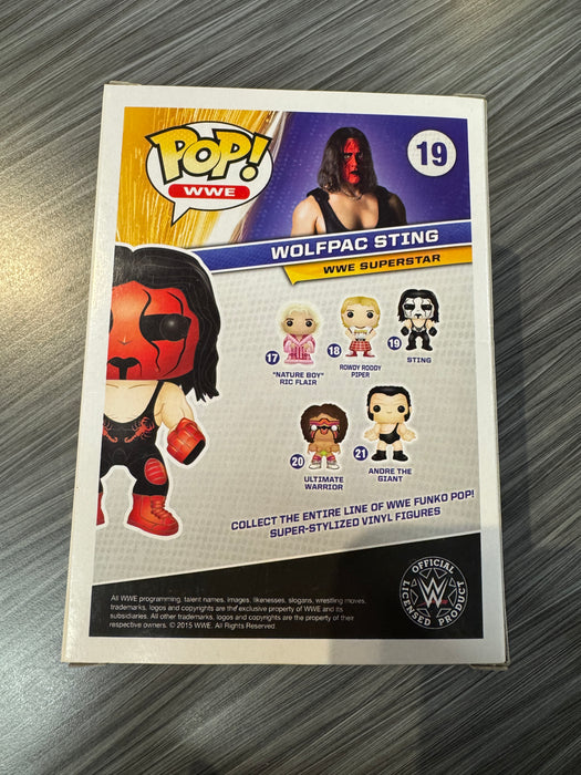 Funko POP! WWE: Wolfpac Sting (GameStop)(Damaged Box)  #19