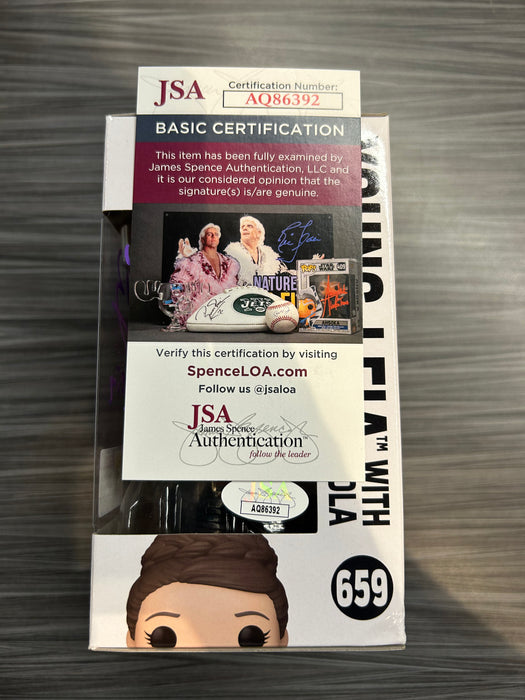 Funko POP! Star Wars: Young Leia with= Lola (2023 SDCC)(Signed/Vivien Lyra Blair/JSA)(Damaged Box) #659