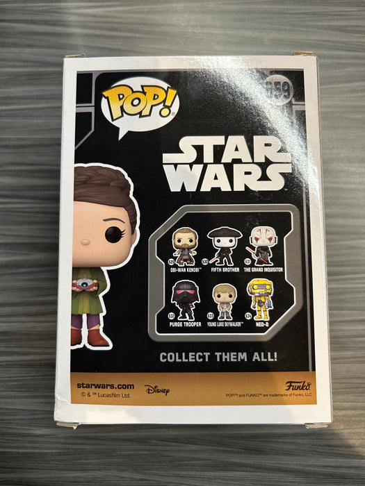 Funko POP! Star Wars: Young Leia with= Lola (2023 SDCC)(Signed/Vivien Lyra Blair/JSA)(Damaged Box) #659