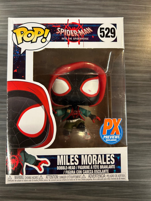 Funko POP! Spiderman Into the Spiderverse: Miles Morales (PX Preview)(Damaged Box) #529