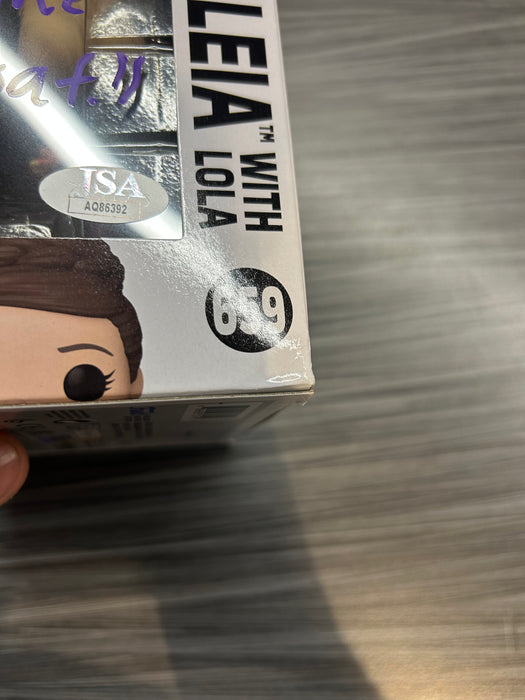 Funko POP! Star Wars: Young Leia with= Lola (2023 SDCC)(Signed/Vivien Lyra Blair/JSA)(Damaged Box) #659